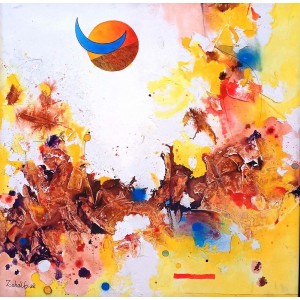 Zohaib Rind, 36 x 36 Inch, Acrylic on Canvas, Abstract Painting, AC-ZR-362